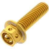 Sechskantschraube JMP Bolt M6X1 mm 20 mm Alu Racing gold für Motorräder