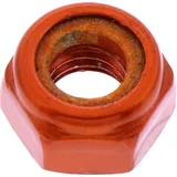 M6X1 mm Orange Self-locking Nut Aluminium