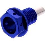 Ölablassschraube magnetisch JMP Bolt M12X1. 5 mm 15 mm Alu Racing blau passend für: Honda TRX, CB, CBR