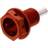 Ölablassschraube magnetisch JMP Bolt M12X1. 5 mm 15 mm Alu Racing orange passend für: Honda TRX, CB, CBR