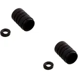Ventilkappe Satz Inhalt 2 Alu schwarz passend für: Honda CB, CBR, CRF, Kawasaki Z, KX, VN