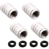 Valve cap SET cont 4 aluminium silver for: Yamaha YFM, YFZ, YFS, CAN - AM Outlander, Renegade, DS