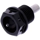 Ölablassschraube magnetisch JMP Bolt M14X1. 25 mm 12 mm Alu Racing schwarz passend für: Suzuki AN, UH, DR