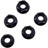 Mutter Kettenrad Satz JMP Bolt M8X1. 25 mm Edelstahl V4A schwarz passend für: MV Agusta Brutale, F4, F3