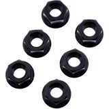Mutter Kettenrad Satz JMP Bolt M8X1. 25 mm Edelstahl V4A schwarz passend für: Aprilia Pegaso, SXV, RXV