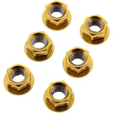Mutter Kettenrad Satz JMP Bolt M8X1. 25 mm Alu Racing gold passend für: Husqvarna TE, WR, TC, SM