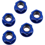 Mutter Kettenrad Satz JMP Bolt M10 x 1. 25 mm Alu Racing blau passend für: Ducati Scrambler, Monster, Hypermotard