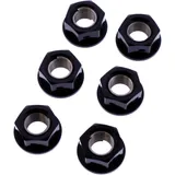 Mutter Kettenrad Satz JMP Bolt M10 x 1. 25 mm Alu Racing schwarz passend für: Kawasaki Z, ZX - 6R, ER - 6F