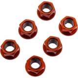 Mutter Kettenrad Satz JMP Bolt M10 x 1. 25 mm Alu Racing orange passend für: Kawasaki Z, ZX - 6R, ER - 6F