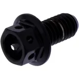 Sechskantschraube M6X1 mm 12 mm Edelstahl V4A Racing schwarz