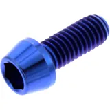 Cone Head Hex Socket Bolt JMP M6X1.00MM 15MM Titanium Blue