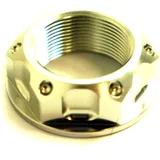 Mutter Lenkkopf JMP Bolt M22X1MM Alu silber passend für: Triumph Bonneville, Thunderbird, Rocket