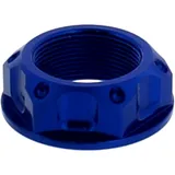 Mutter Lenkkopf JMP Bolt M22X1MM Alu blau passend für: Triumph Bonneville, Thunderbird, Rocket