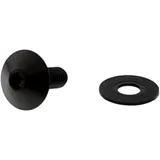 JMP DOME HEAD BOLT for Motorcycles M6X1.00 16MM A4 STAINLESS BLACK