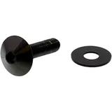 Linsenschraube M6x1,00 25mm schwarz für Motorräder