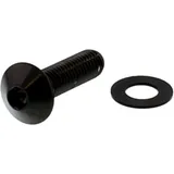 Linsenschraube M8X1.25 30mm Edelstahl V4A schwarz für Motorräder