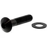JMP DOME HEAD BOLT M8X1.25 40MM A4 STAINLESS BLACK for Motorcycles