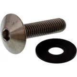 Linsenschraube M6X1.00 mm 25 mm Titan