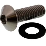 JMP DOME HEAD BOLT M8X1.25 25MM TITANIUM for Custom Motorcycles