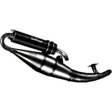 Handmade silencer tt LEO VINCE black for: Aprilia SR, Gilera Runner