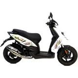 Schalldämpfer Handmade TT Leovince passend für: Piaggio Zip, TPH, Fly, Aprilia SR