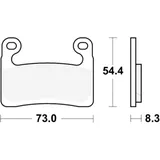 Bremsklotz Sinter SCR TRW Alternative: 7370223 passend für: BMW R, S