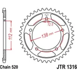 Kettenblatt Kettenrad 43Z Teilung 520 JTR131643