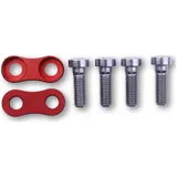 LSL Fixing pieces for 2Slide detent system red. Scope of delivery: 1 pair incl. screws.