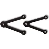 LSL Lampenstreben-Set 82mm, ohne Blinkeraufnahme, schwarz