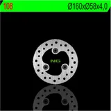 NG BRAKES Fix Brake Disc - 108 for Kymco, SYM, Cagiva