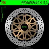 NG BRAKES Bremsscheibe schwimmend - 216 für Honda CB400, CBR600F, CBR900RR