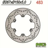 NG BRAKES Fix Brake Disc - 483 for Yamaha BT1100BULLDOG, FZ600, FZR1000 NG BRAKES Fix Brake Disc - 483 for Yamaha BT1100BULLDOG, FZ600, FZR1000