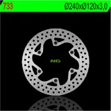 NG BRAKES Fix Brake Disc - 733 for Husqvarna CR125, CR250, WR125