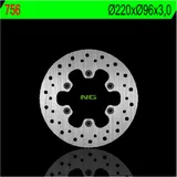 NG BRAKES Bremsscheibe starr - 756 für Kawasaki KX100, KX80, KX85