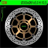 NG BRAKES Bremsscheibe schwimmend - 1236 für Cagiva RAPTOR1000, RAPTOR650, V-RAPTOR1000 Aprilia RS250
