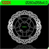 NG BRAKES Petal Bremsscheibe schwimmend - 1222X für Kymco DOWNTOWN/SUPERDINK125, DOWNTOWN300, DOWNTOWN350 Kawasaki J125, J300
