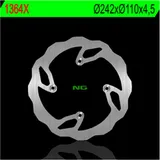 NG BRAKES Petal Fix Brake Disc - 1364X for TM Racing EN125, EN144, EN250