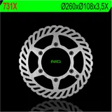 NG BRAKES Petal Bremsscheibe starr - 731X für GAS GAS EC125, EC200, EC250
