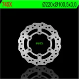 NG BRAKES Petal Bremsscheibe starr - 745X für Suzuki RM85 Yamaha YZ80