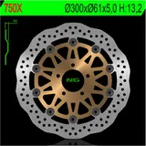 NG BRAKES Petal Bremsscheibe schwimmend - 750X für Kawasaki ELIMINATOR600, GPZ1100, GTR1000