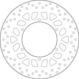 BREMBO Oro Fix Brake Disc - 68B407L1 for Yamaha SR400, XJ600N