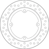 BREMBO Serie Oro Bremsscheibe starr - 68B407L9 für Honda CB500F, CB500X, CB650F Peugeot METROPOLIS4004T