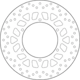 BREMBO Serie Oro Bremsscheibe starr - 68B407M4 für Yamaha WR125