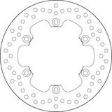 BREMBO Serie Oro Bremsscheibe starr - 68B407M5 für Yamaha DT125, WR125