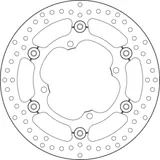 BREMBO Oro Floating Brake Disc - 78B40844 for Kawasaki KX250, KX250F, KX450 BREMBO Oro Floating Brake Disc - 78B40844 for Kawasaki KX250, KX250F, KX450