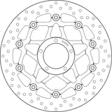 BREMBO Oro Floating Brake Disc - 78B40878 for Ducati 1100MONSTER, 1100MULTISTRADA, 1200MONSTER