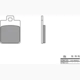 BREMBO Scooter Sintered Metal Brake pads - 07067XS for Piaggio, Gilera, Peugeot