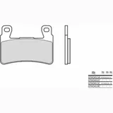 BREMBO Competition Carbon Ceramic Brake pads - 07HO45RC for Honda CB1100, CBR600F, CBR600RR Hyosung GD250EXIV-R, GT650