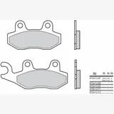BREMBO Off-Road Sintered Metal Brake pads - 07SU12SX for Derbi, Polaris, Yamaha