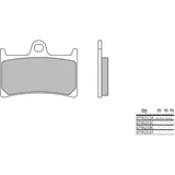 BREMBO Street Sintermetall Bremsbeläge - 07YA23LA für Yamaha BT1100BULLDOG, FJR1300, FZ1N